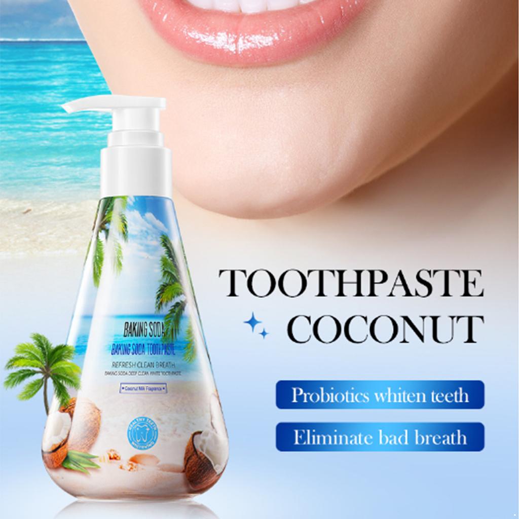 Dental Deep Cleaning Toothpaste, Pressing Bottle for Fresh Breath and Stain Removal - Oral Care Essential