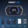 OBD2 GPS On-Board Diagnostic Computer Projector Car Electronics Digital Head Up Display Smart P17 For HUD Overspeed Warn Compass