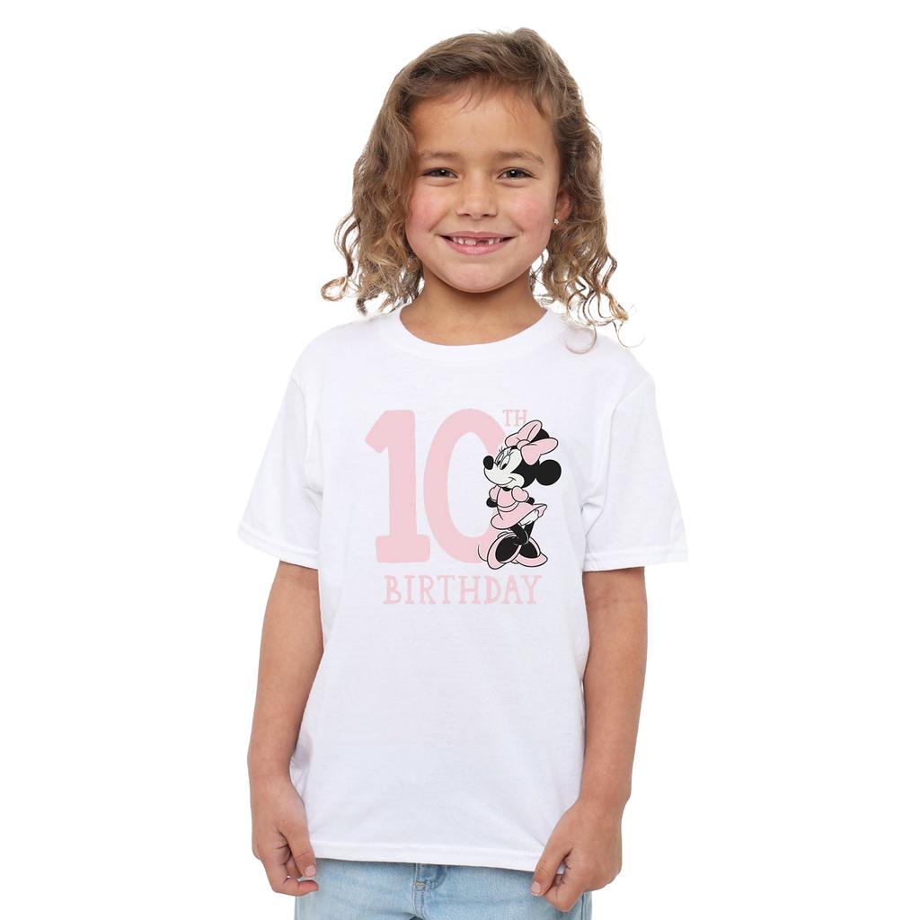 Disney Childrens/Kids Minnie Mouse 10th Birthday T-Shirt
