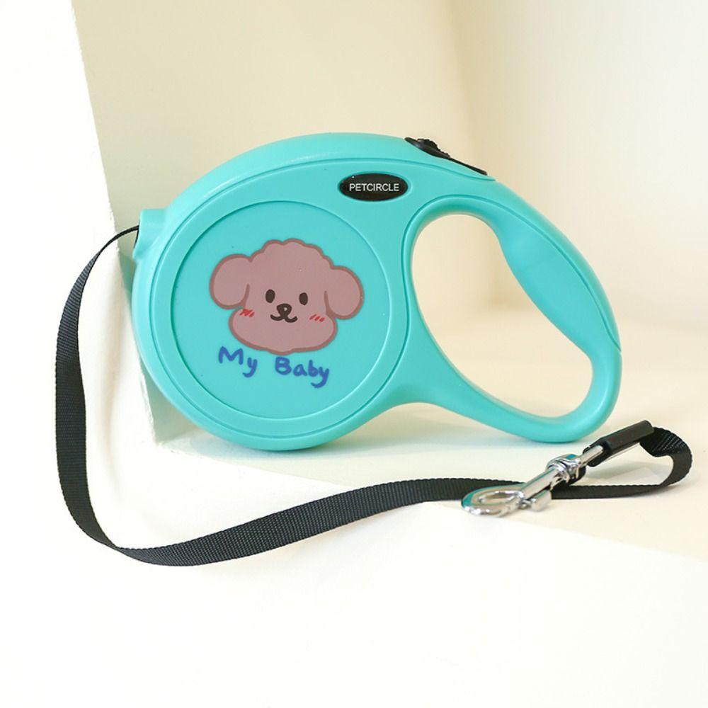 Automatic Dog Walking Roulette Collar Retractable Traction Rope Nylon Dog Leash Small Medium Dogs