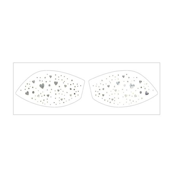 Metallic Eye Tattoo Stickers, Waterproof Temporary Freckle Decals, Sparkling Foil Eye Makeup for Festival Party, Glitter Face Art