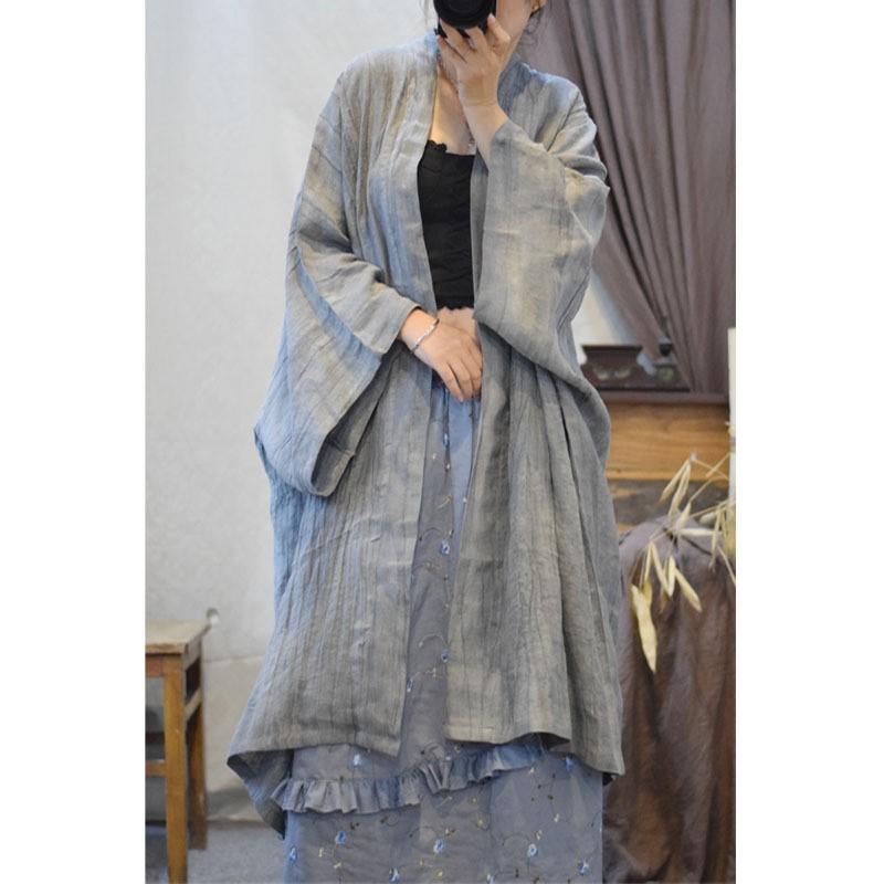 

Johnature женское весеннее нишевое нерегулярное винтажное пальто в китайском стиле однотонное повседневное индивидуальное пальто в стиле ретро