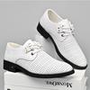Gentleman Summer New Men's Black White Breathable Knit Pattern Oxford Shoes Designer Formal Wedding Dress Homecoming Footwear