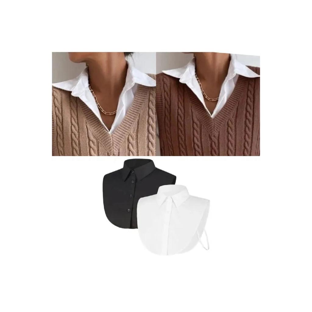 Vintage Shirt White With Scallop Detail