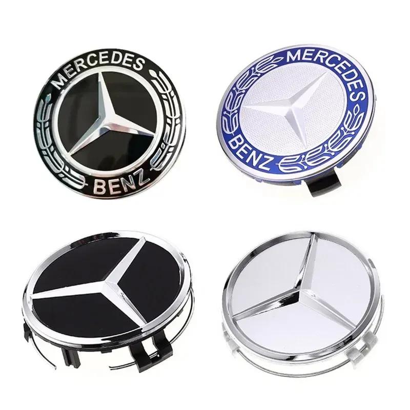 4Pcs 75Mm Car Wheel Hub Center Cover Modification Accessories For Mercedes Benz W124 W140 W163 W202 W203 W204 W208 W220 W210 W21