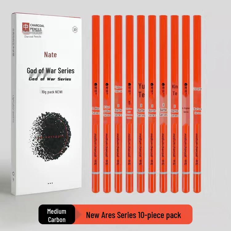 

Knight Ares Series Charcoal Pencil: Ideal for Sketching, Art Students, and Exams - Soft and Medium-Soft Options Available. Other