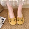 Women Loafers Shoes Flats Bow Dress Sandals Shallow Designer Sport Shoes Woman 2025 Summer Casual Zapatillas De Mujer