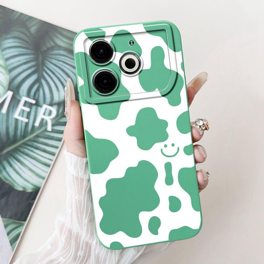 For Tecno Pova 6 Neo Pova6Neo Case Liquid Silicone Soft TPU Back Cover 2024 Fashion Phone Funda Gothic Black Night Bumper