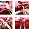 Shiny Double-Sided Red Ribbon Bow for Weddings, Gifts, and Events