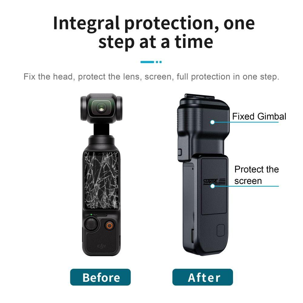 PC Camera Protective Cover Anti-Fall Dustproof Gimbal Protector Anti-Scratch Lens Cap for DJI Osmo Pocket 3