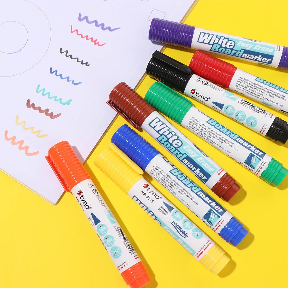 Colorful Drawing Markers 4/8 Colors Fine Point Markers Magnetic Whiteboard Markers Writing