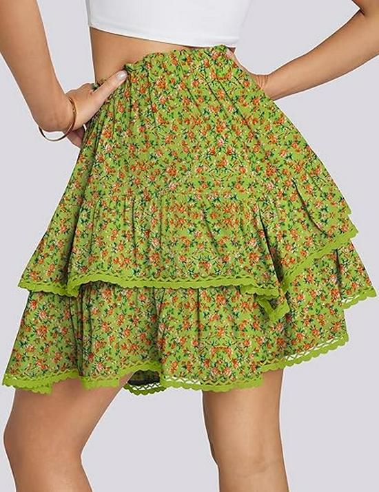 2025 Bohemian Pleated High Waist Women's Golf/Tennis Skirt