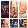 Cute Animal Fox Transparent Phone Case for Samsung Galaxy A16 A14 A12 A22 A24 A42 A03S A06 A50 A70 A20 A30 A40 Soft TPU Cover