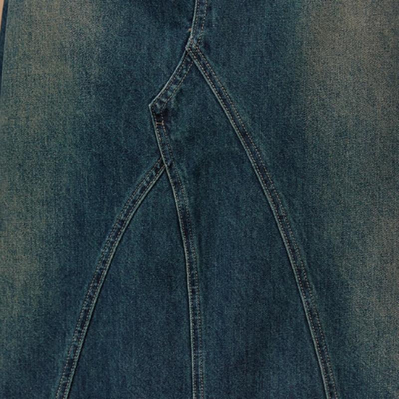 MAxzA NAturAl WAshing A Line Denim Skirt Zc10qs009on