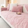 Winter Thicken Sofa Cover Solid Color Cream Wind Plush Sofa Cushion Corner Slipcovers for Living Room Nordic Decor Couch Cover