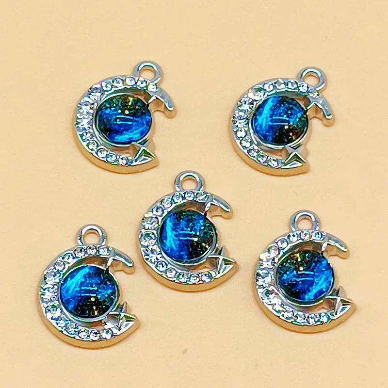 

5pcs Starry Sky Pendant, DIY Jewelry Set, Earrings, Necklace, Bracelet Accessories, Creative Handmade Jewelry Material Pack.