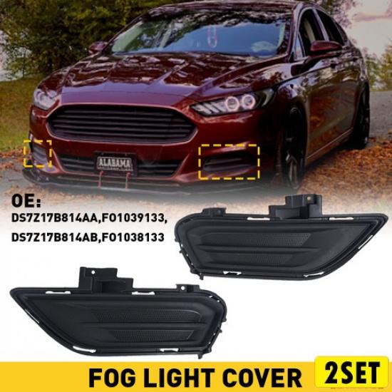 For 2013-2016 Ford Fusion 2/4X FOG LIGHT LAMP COVER RIGHT & LEFT SET ABS FO10381