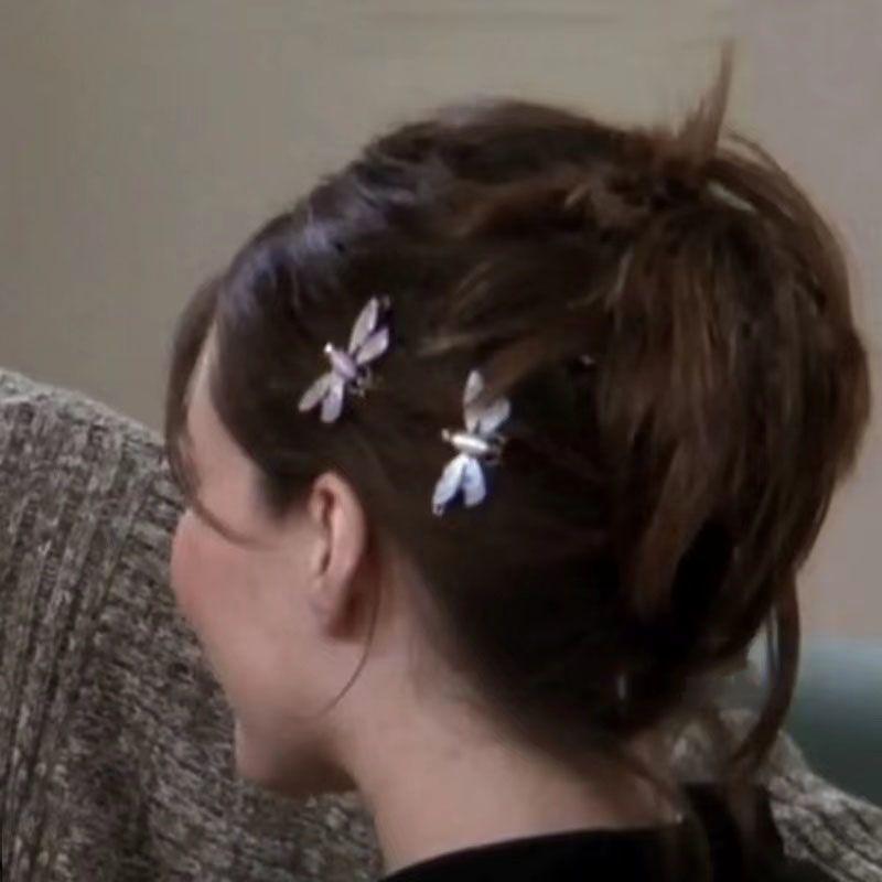 

Заколка для волос «Стрекоза» Эмили — европейские и американские винтажные открытки для волос Американские милые аксессуары для волос 2PCS