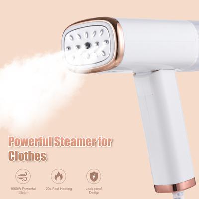 Steamer do ubrań 1000 W Mocny, składany ręczny parowiec do ubrań i tkanin 120 ml
