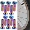 10Pcs Bicycle Spoke Caps Aluminum Alloy 14G Cycling Wheel Spoke Nipples Bicycle Spoke Nipples End Tips Bike Accessories