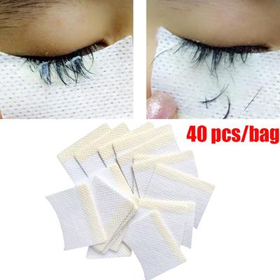 Tools Disposable White Under Eye Pads False Eyelashes Cotton Pads  Eyelashes Extension Removing