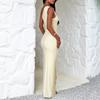YL25565 One-Shoulder Sexy Dress - 2026 Summer Slit Hip-Hugging Skirt