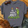 Christmas Cartoon Green Fur Monster 3D Printed Women's Short Sleeve Tees Top Kids Girl Casual Pullover