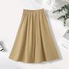 2026 Spring/Summer Plus Size High Waist A-line Skirt – Slimming, Fashionable, Mid-Length for Curvy Figures