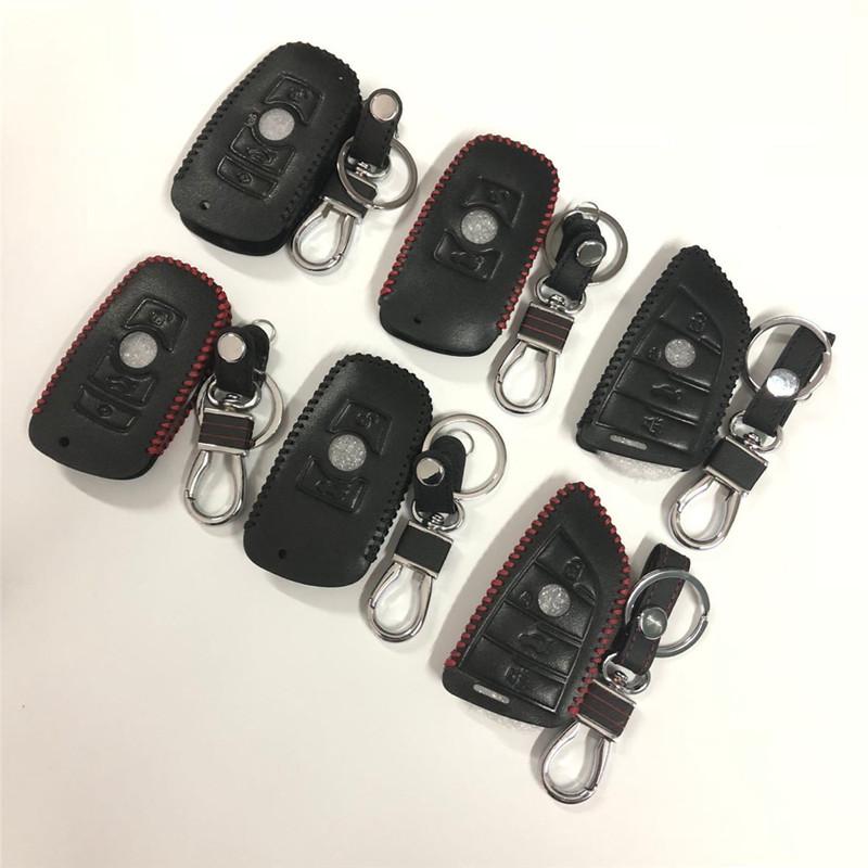 Car Key Case Leather Key Cover For BMW X1 X3 X4 X5 X6 F15 F16 F48 G30 G38 525 540 740 1 2 5 7 Series 218i Key Coldre Cover