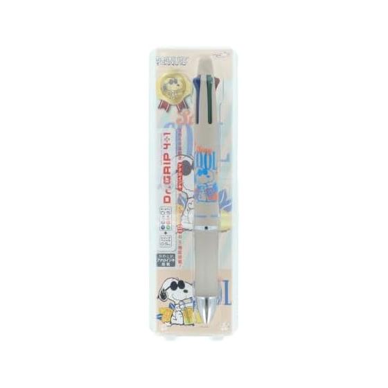 Sun-Star Stationery Snoopy Goods Multicolor Ballpoint Pen Mechanical Pencil Doctor Grip 4+1 Joe Cool S4660013