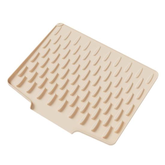 Dish Drying Mat Silicone Heat Resistant Kitchen Countertop Mat Non-Slip Kitchen Drying Mat Protects Surfaces