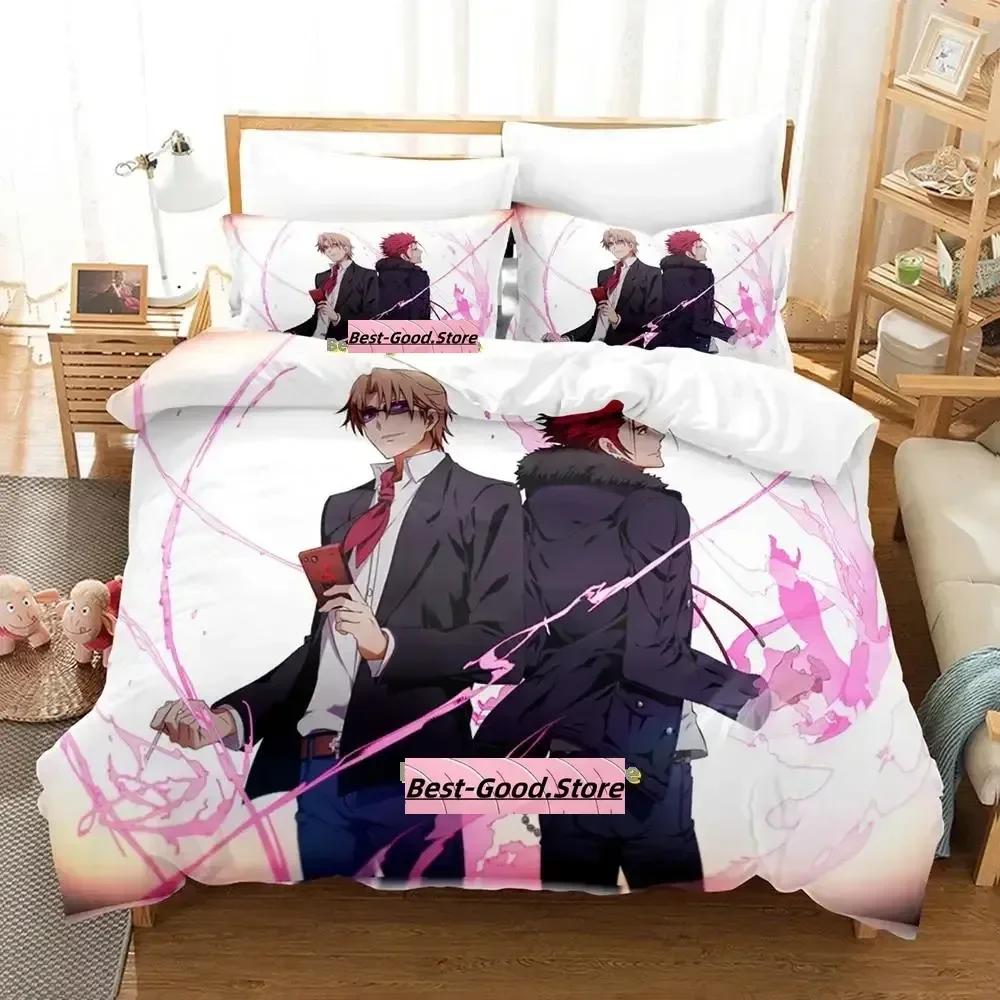 3D Nuovo K project Mikoto Suoh No Blood! Senza Osso! Niente Cenere! Set Biancheria da Letto Stampato con Federa Copripiumino Matrimoniale Queen Super King Size