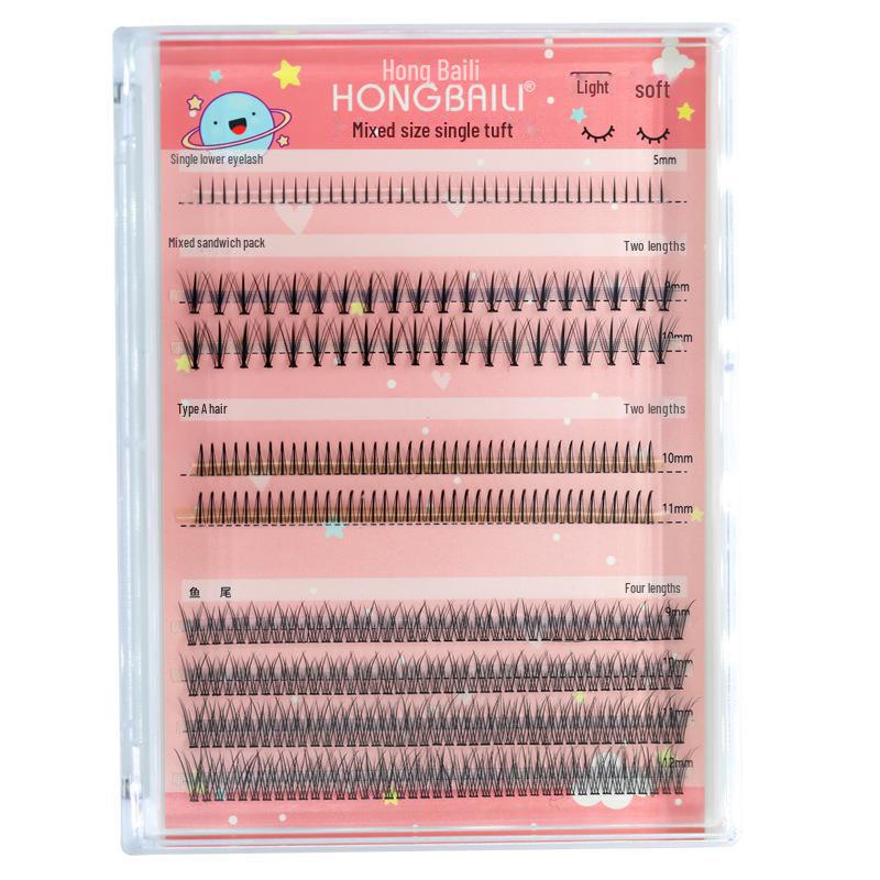 Eyelash Clusters: Fishtail & Fairy Styles Mixed