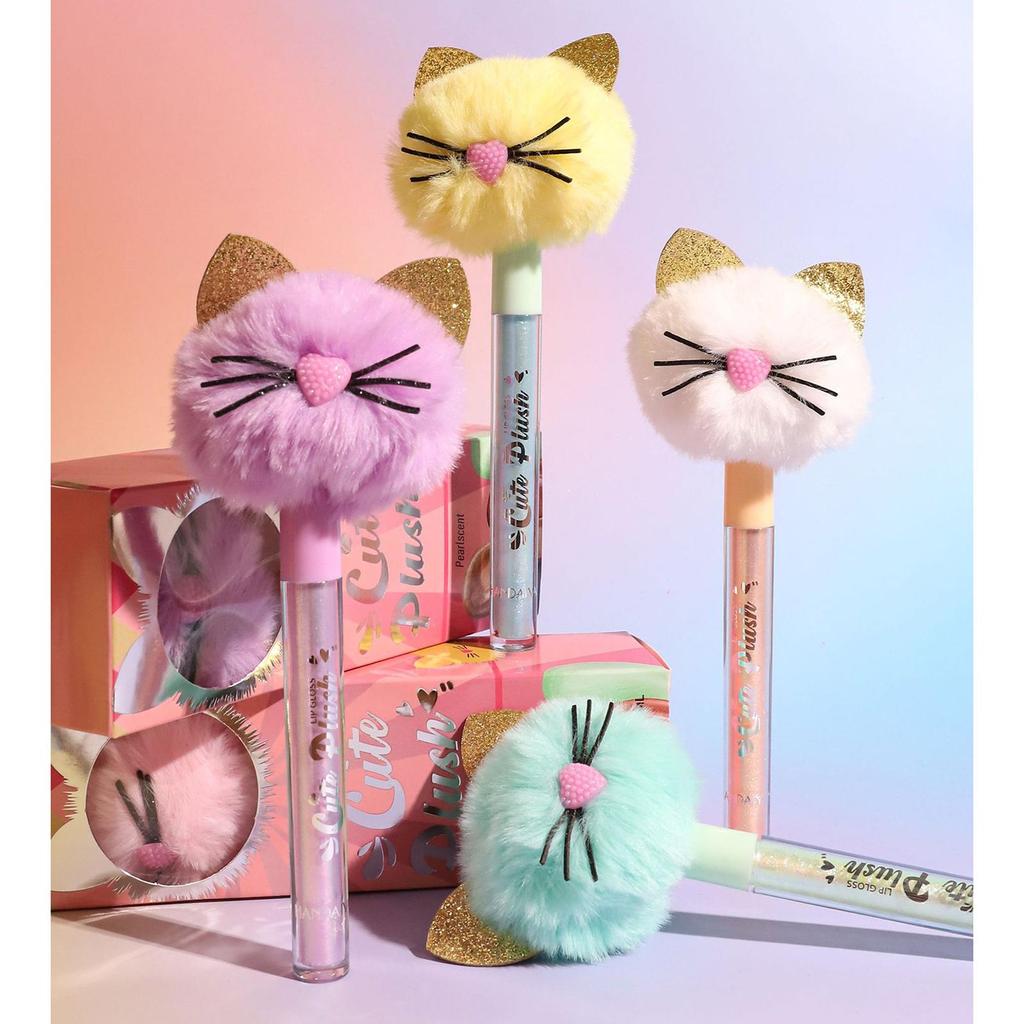 HANDAIYAN 5 Farben Lipgloss, langlebig, süß, glitzernd, rot, nackt, Lippenstift, flüssig, wasserfest, spendet Feuchtigkeit, leuchtendes Lipgloss-Make-up