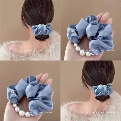 Koreanisches sanftes Temperament Simulation Perlen Haarband Mädchen Pferdeschwanz Haarband Haarseil Gummiband Damen Haaraccessoires