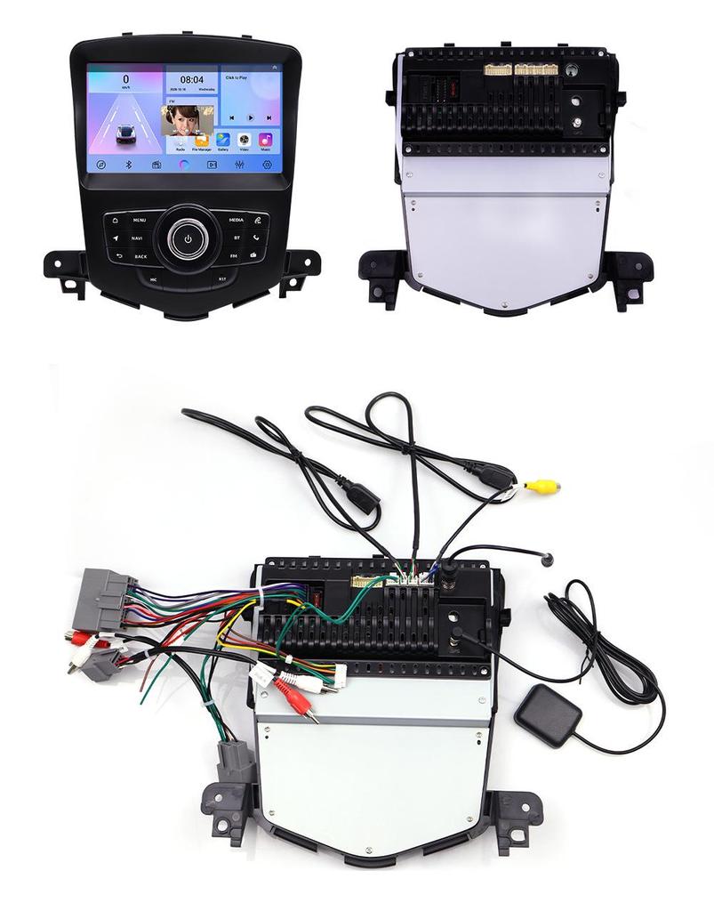 Compatible 8" Android Navigation for Cruze - Wireless CarPlay & Bluetooth with HD Reverse Camera.