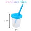 30Pcs Paint Cups With Lids For Kids, Spill Proof Learning Color Cups For Artist