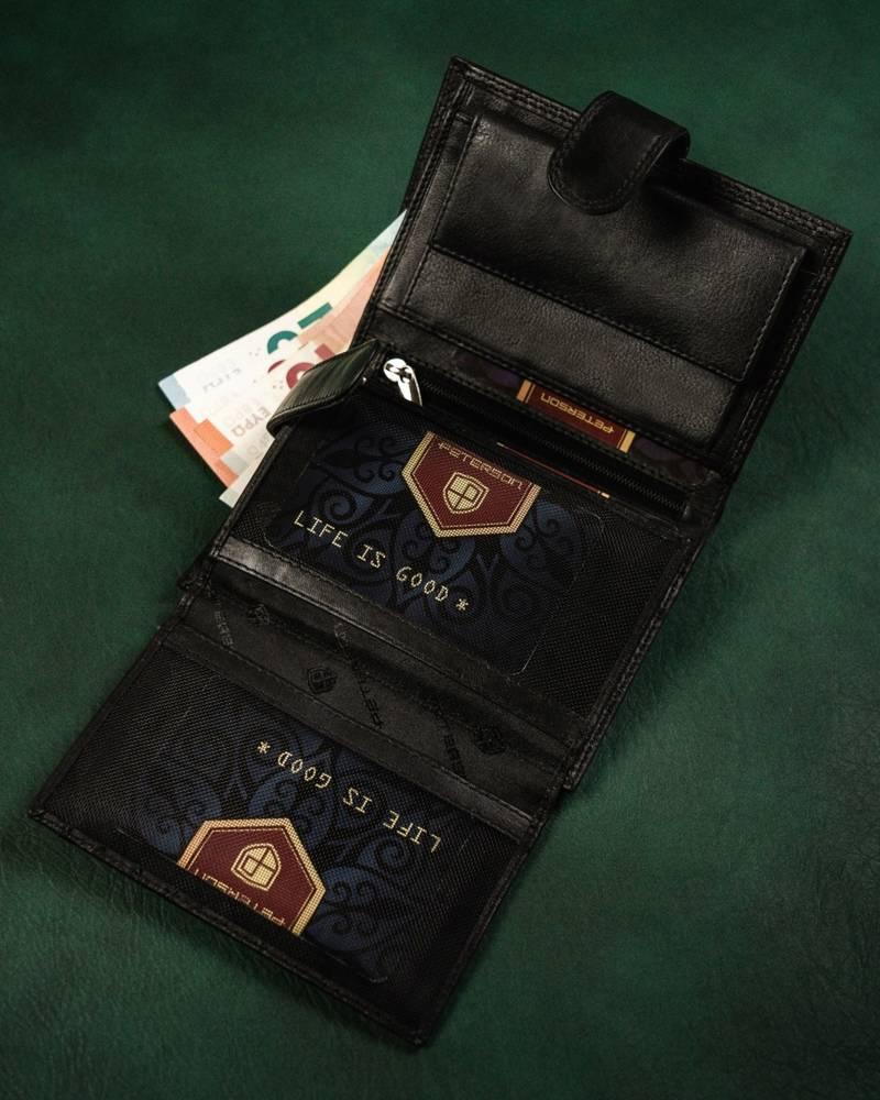 Elegant men's leather wallet - Peterson
