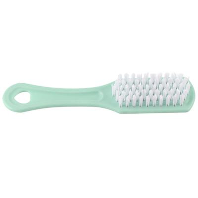 Escova de limpeza de sapatos de plástico multifuncional com cerdas de nylon espessas, ferramenta de lavagem e esfregão(Verde)
