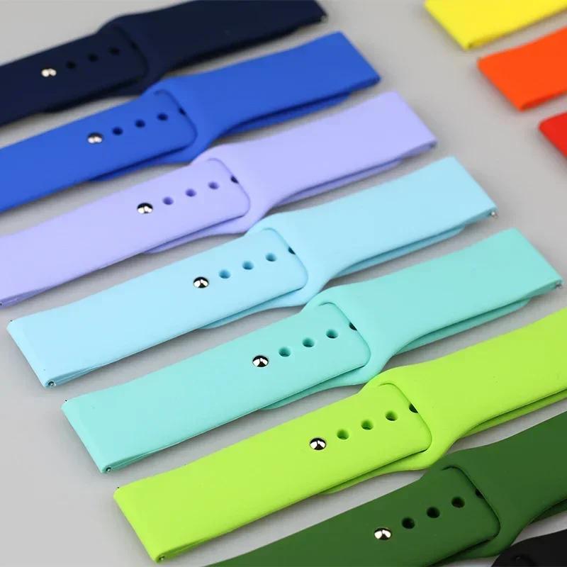 20/22mm Watch Band For Amazfit GTS 4-2 Mini/GTR 4/3/2 /Pro/stratos Sport Silicone Bracelet Correa Amazfit Bip 5-bip 3 Pro Strap