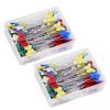 200 Pcs Quilting Pins Butterfly Shaped End Flat Head Sewing Pins Mixed Color Set