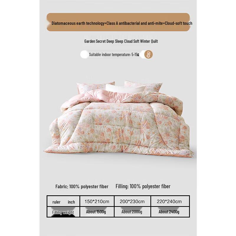 Mercury Anti-mite Skin-friendly Winter Fiber Duvet Insert