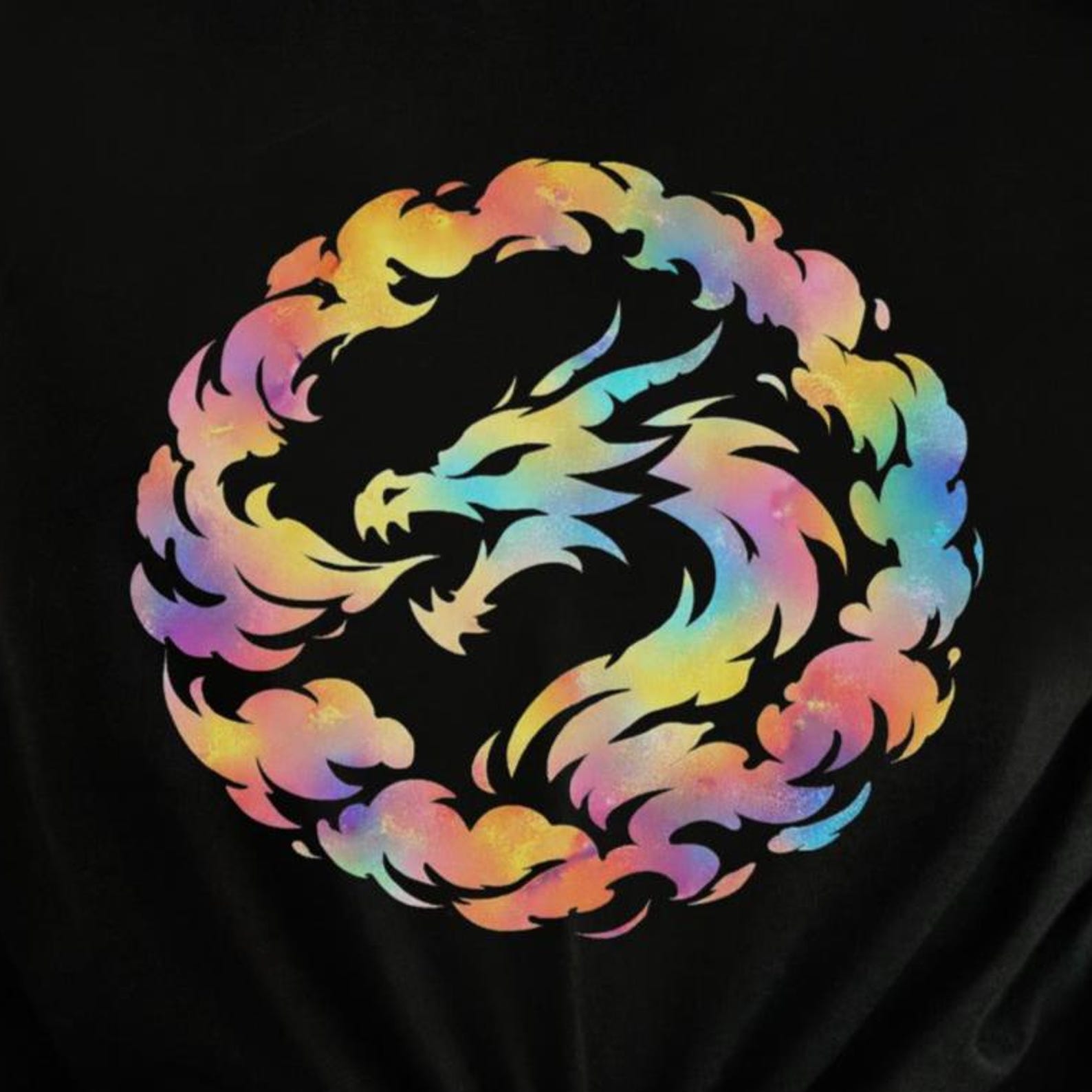 Rainbow Dragon Shirt | Colorful Fantasy Creature Tee | Mythical Beast Gift 4XL
