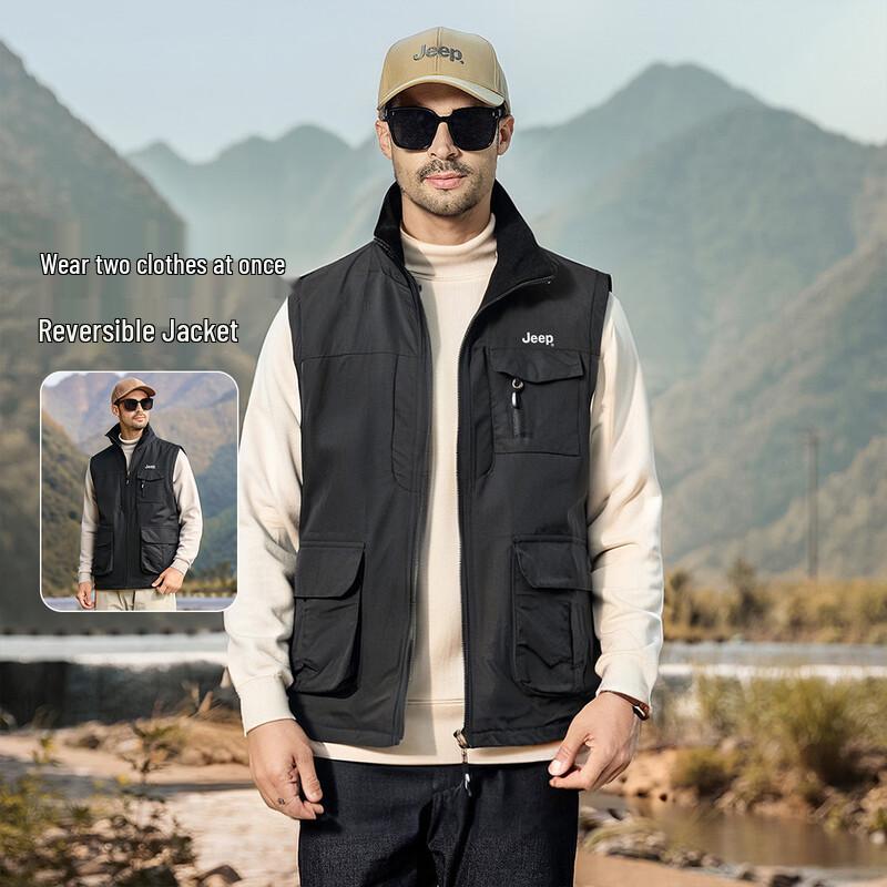 JEEP Men s Reversible Winter Warm Vest 3XL