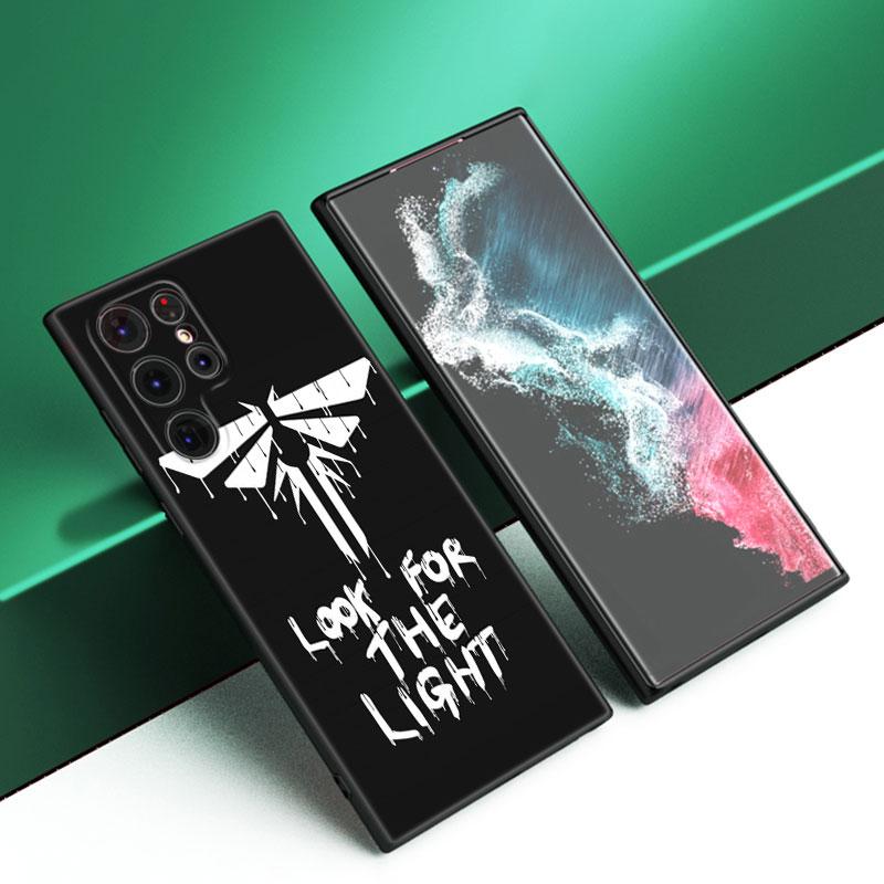 The Last Of Us Black Silicone Phone Case For Samsung Galaxy S23 S21 S20 FE S24 S22 Ultra S10E S10 S9 S8 Plus
