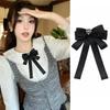Shirt Bow Brooch Tie Women'S Black College Student School Uniform Graduation Temperament Collar Pin