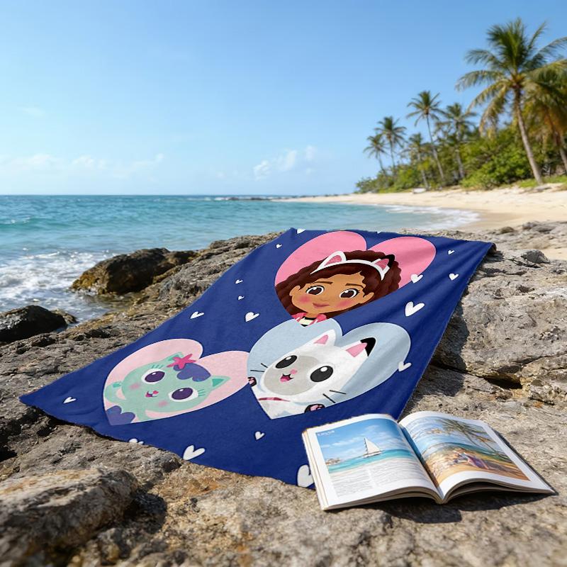 1pz Gaby's Bubble House4 Asciugamano da Spiaggia, Attrezzatura per Spiaggia e Piscina al Mare, Fantasia alla Moda, Rettangolare, Essenziali da Viaggio