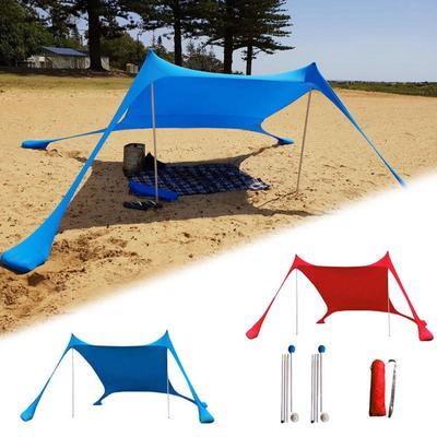Pláž Sluneční clona UV Resistant Camp bed Tent Sun Shelter Canopy zahradní domek s úložnou taškou pro kempování při rybaření