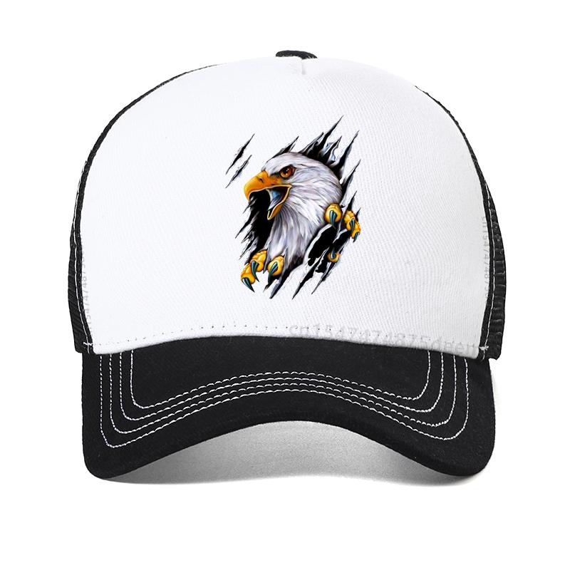 Eagle 3D Print Unisex's Baseball Cap Unisex Breathable Mesh Trucker Hat Harajuku Pop Casual Adjustable Dad Hats Guevara