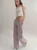 VISUS Flower Cotton Pants_Pink